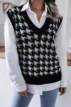 Houndstooth Sweater Vest