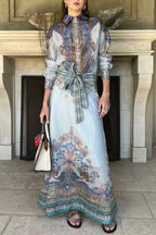 Katherine Tie Waist Maxi Skirt