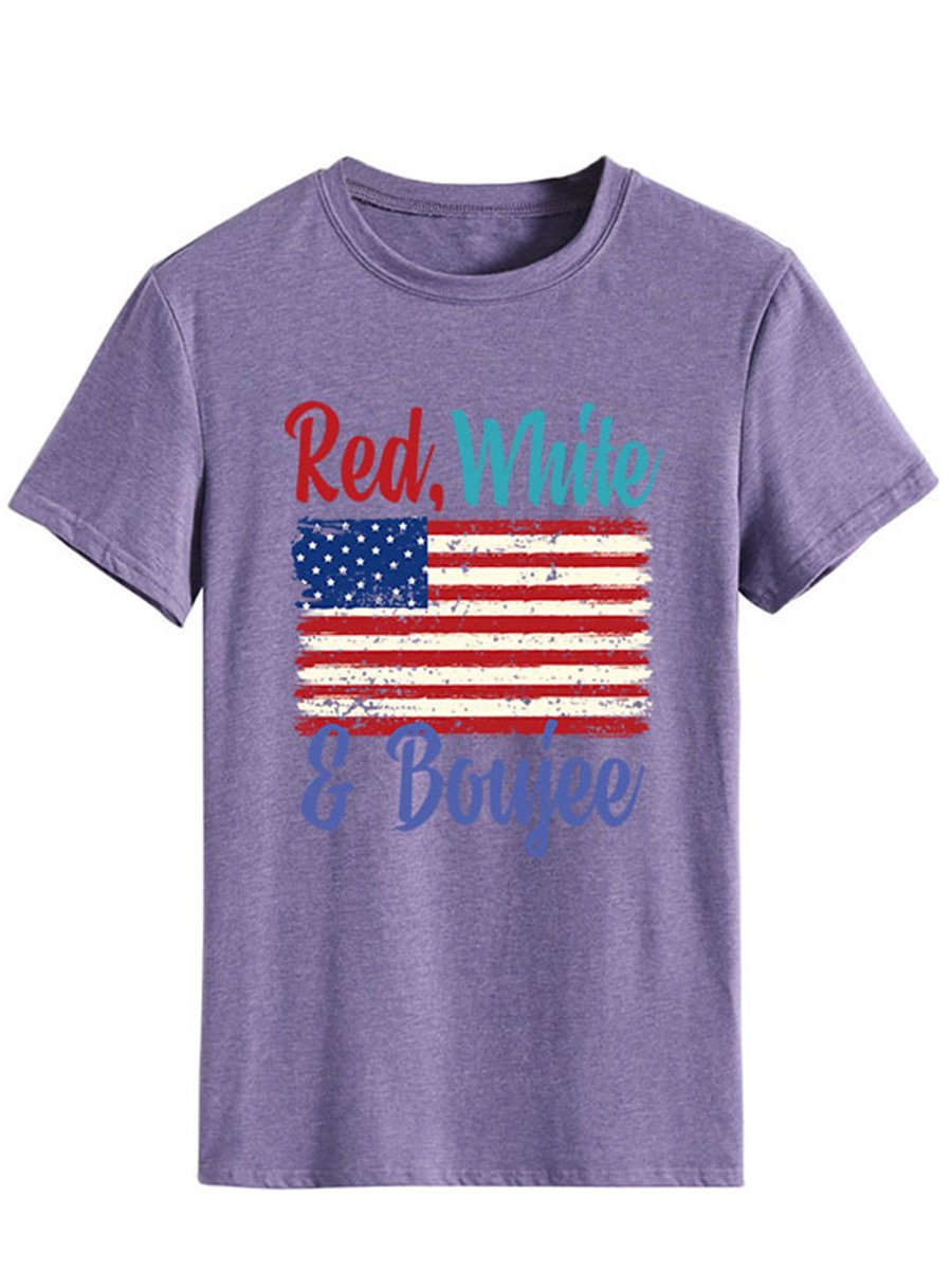 Lettered Print T-shirt