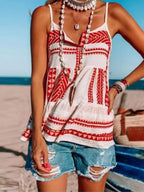 Fashion Casual Ethnic Print Camisole