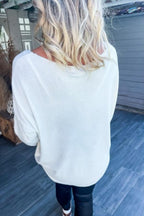Sequined Love Patchwork Pullover