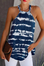 Striped Tie Dye Halter Camisole