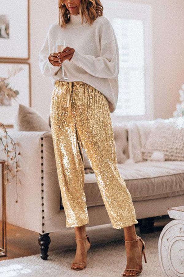 Fashion Casual Sequin Pants